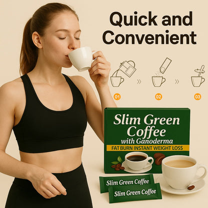 ☕Slimming Green Coffee|Fat Burn Instant Weight Loss