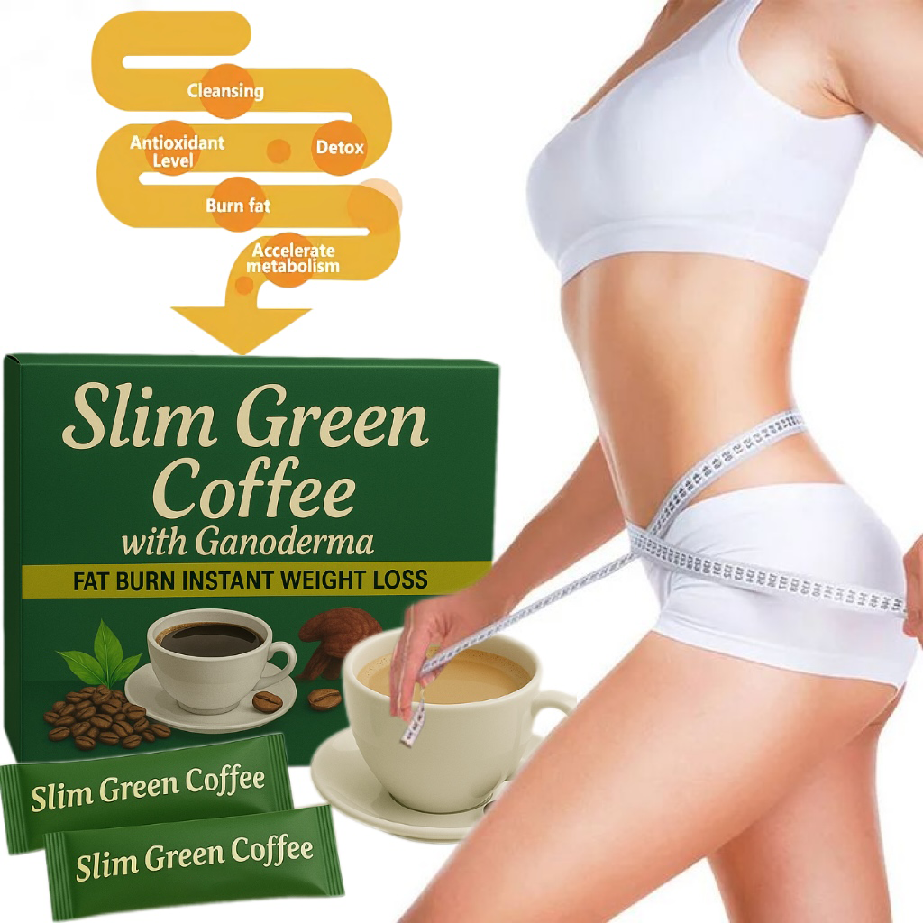 ☕Slimming Green Coffee|Fat Burn Instant Weight Loss