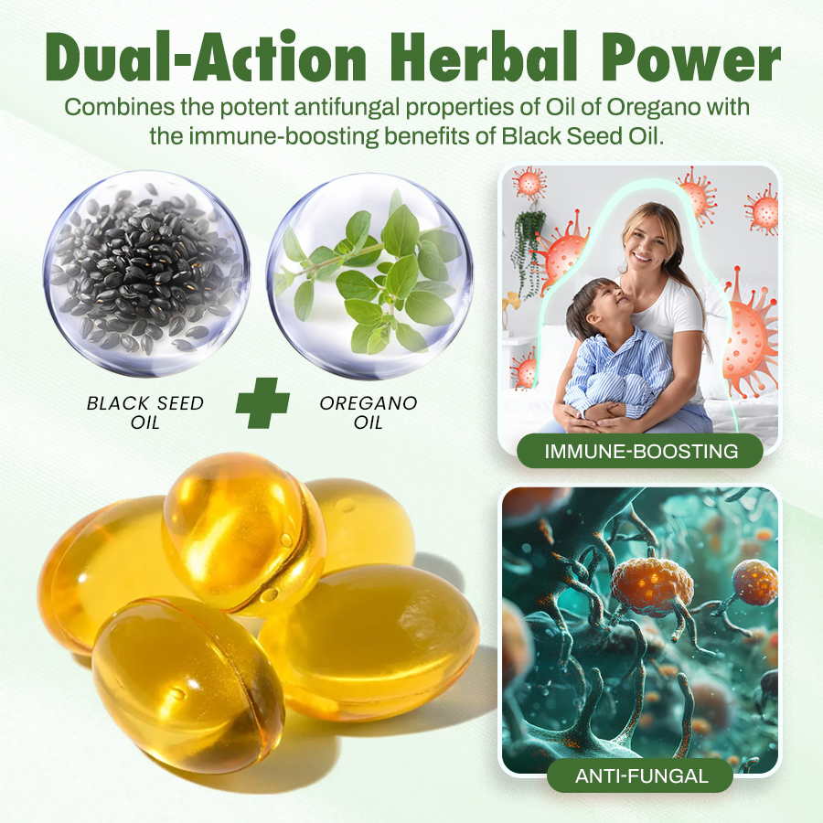 🟩Seurico™ Oil of Oregano with Black Seed oil 2 in 1 softgels
